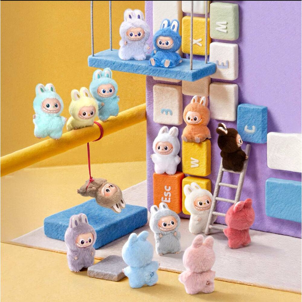 Pop Mart Labubu The Monsters “F” Future Plush Pendant Keychain – Yellow - Picture 2 of 8